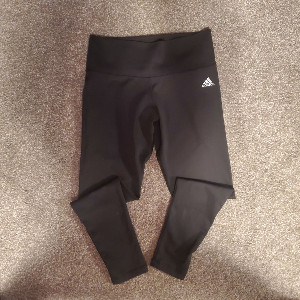 Black High Waisted Adidas Leggings